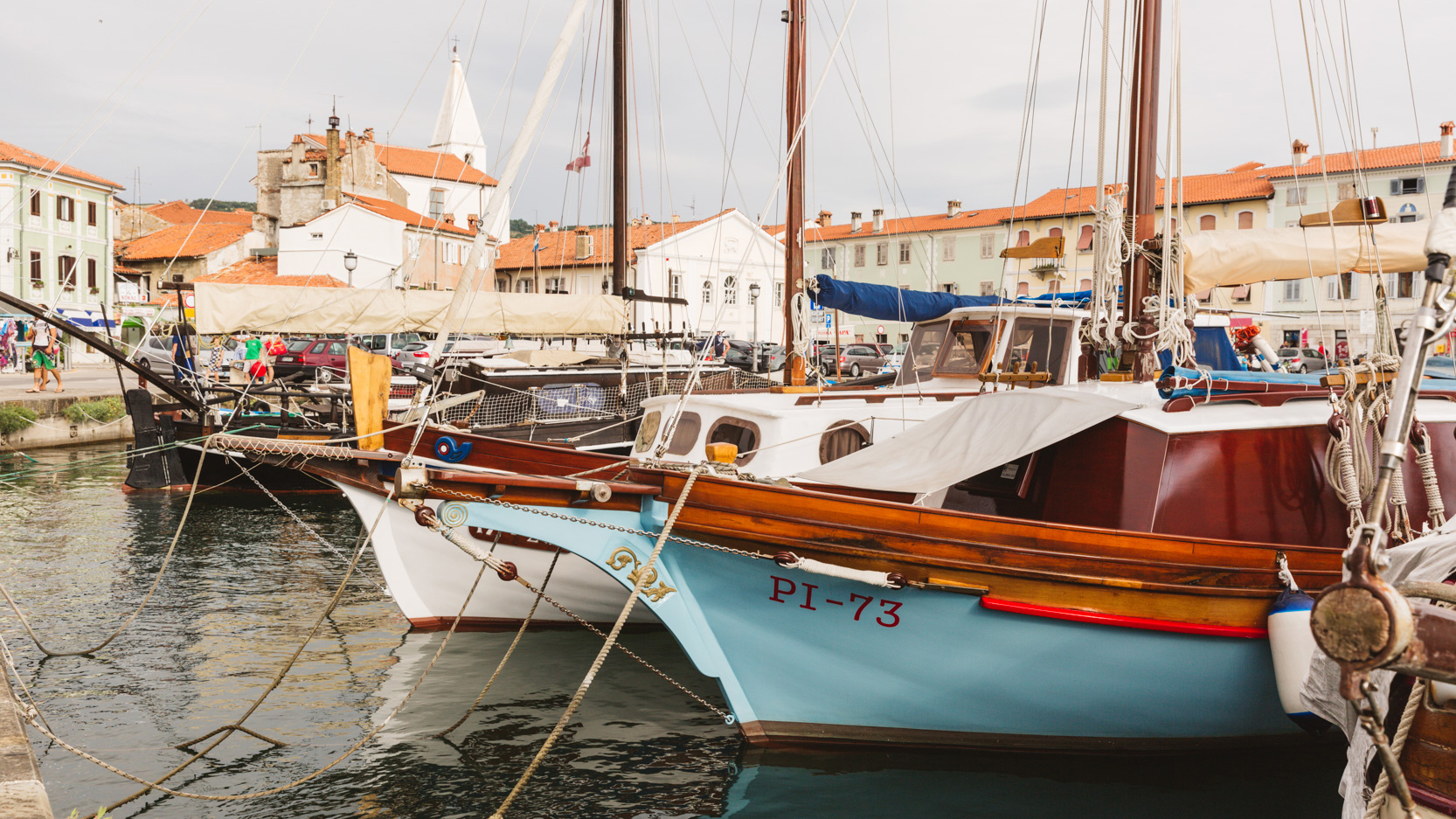 boats in the harbor