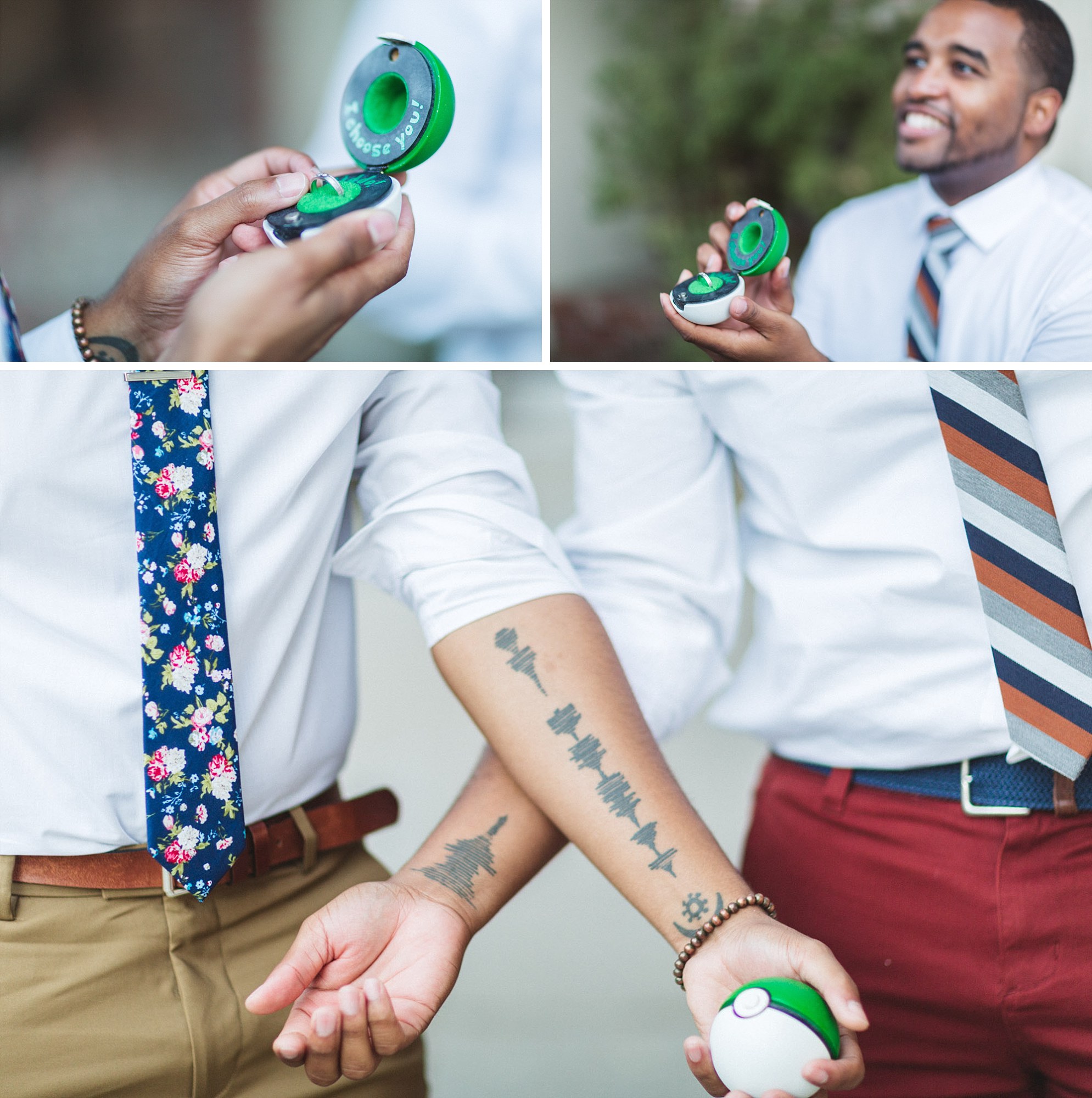 same sex engagement matching tattoos