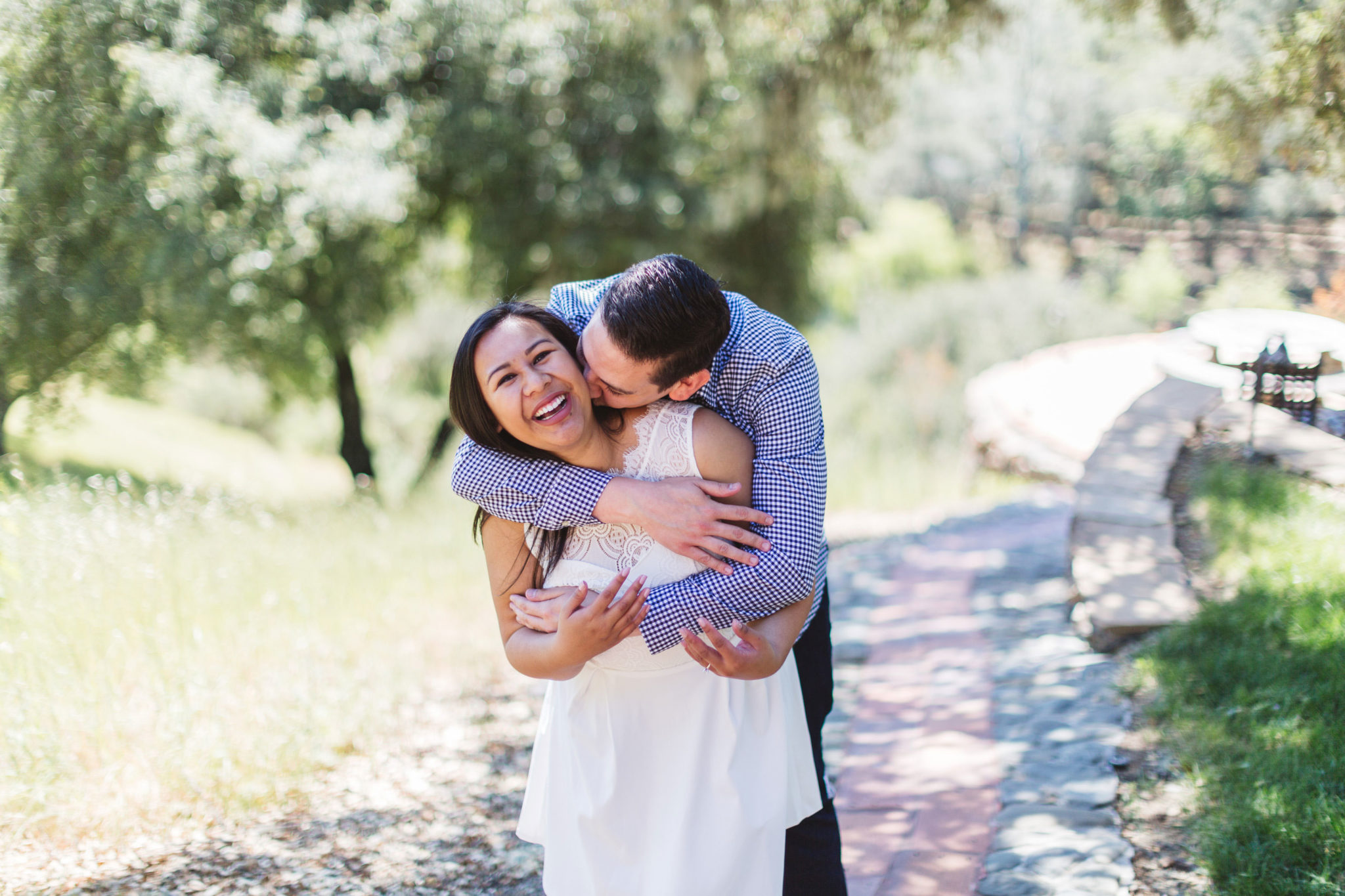 winery engagement photos at stunning Kuleto Winery in the Napa Valley