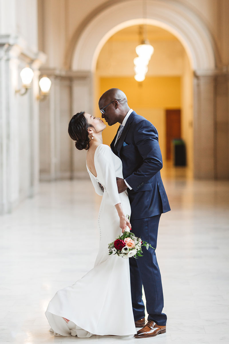 4th floor san francisco city hall romantic portrait session