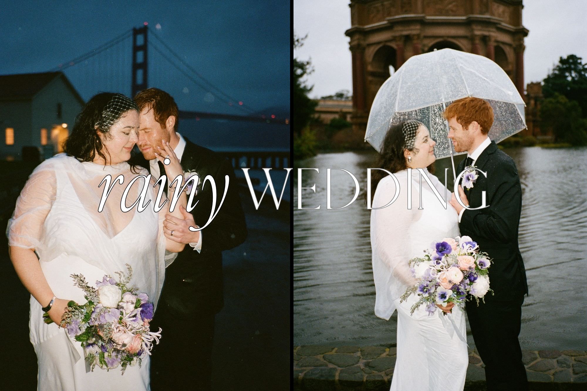 san Francisco wedding rain plan ideas