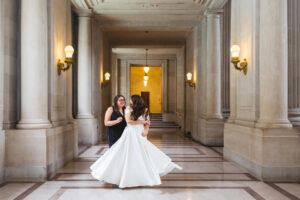 San Francisco City Hall wedding photography for two brides